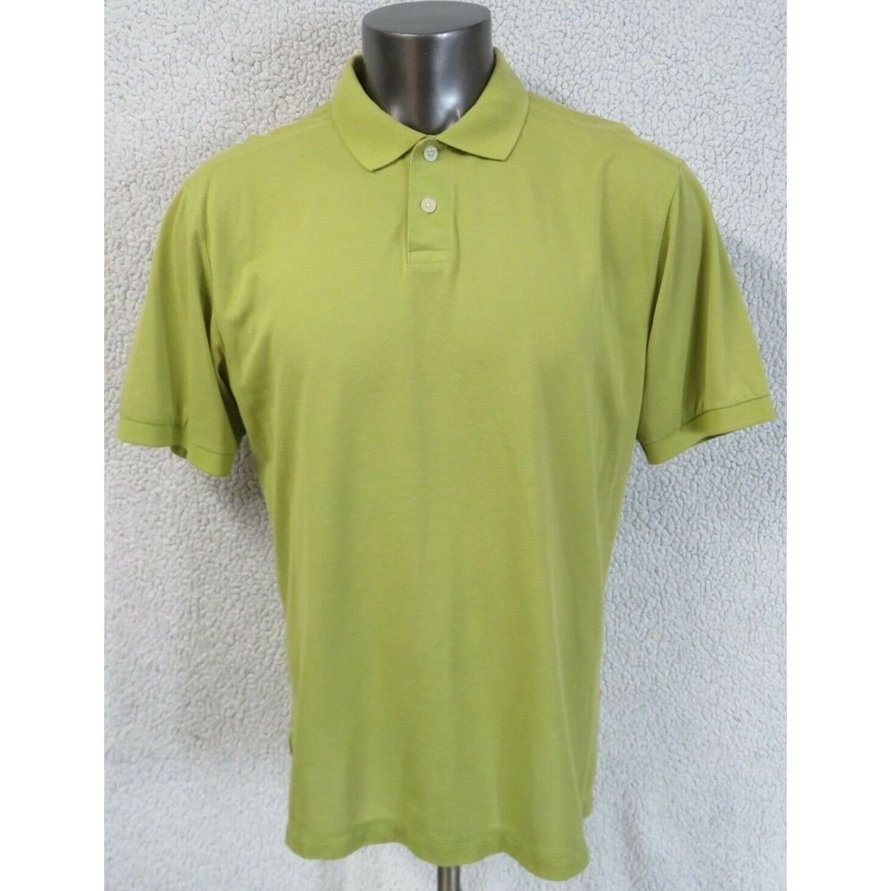 Mens Tommy Bahama Polo Golf Shirt Short Sleeve Size L TR20489 Green Cotton Blend